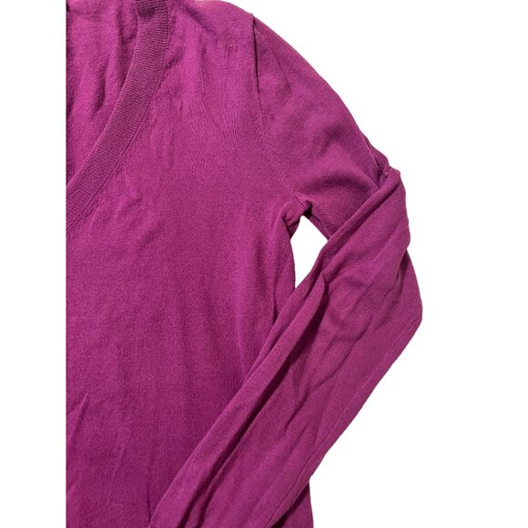 J.Crew Pullover V-Neck Cotton Thin Knit Sweater Women's Size Small Excellent ver - Picture 4 of 6